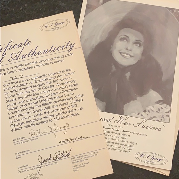 Trio of Gone with the wind plates - Picture 2 of 3